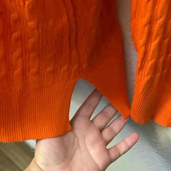 Jcpenney Orange Crew-Neck Plus-Size Sweater 3X - Picture 5 of 10